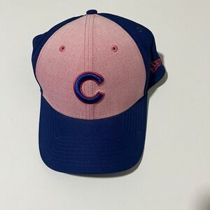 Vintage Pink Chicago Cubs MLB Cap Hat New Era Size M/L Genuine Merchandise